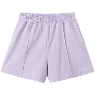 巴拉巴拉女童短裤中大童裤子夏季新款宝宝黑色运动裤儿童速干裤薄