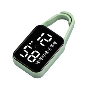 夜光电子表数字显示简约怀表只看时间迷你小挂表学生成人老人通用