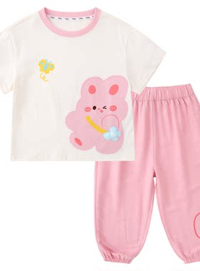 嘟嘟家男童短袖套装夏季儿童半袖女童裤子童装宝宝夏装薄款新款潮