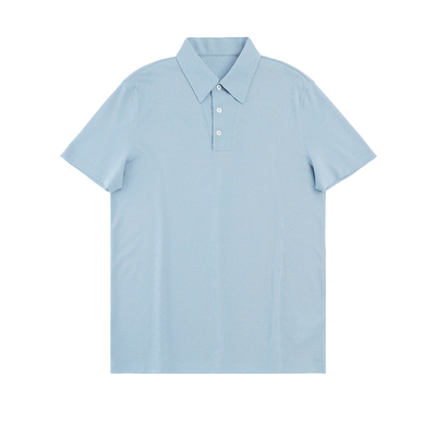 高端SUPIMA棉珠地短袖翻领T恤衫