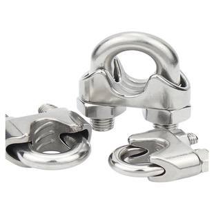 304不锈钢钢丝绳夹头 U型夹卡头钢丝夹轧头线卡子线夹M2M3M4M5M6