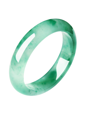 天然冰飘花非洲翠手镯送妈妈女友