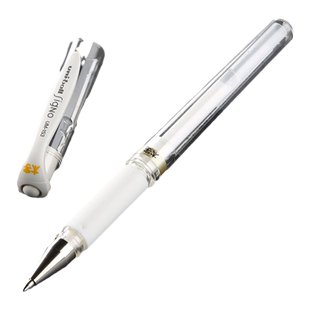 日本uni三菱高光笔高光白笔UM153中性笔绘画白色笔金色签字笔银色美术手账素描用专业手绘1.0防溅水速干白笔