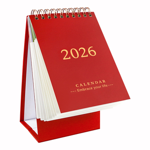 台历2026年新款办公室桌面26马年迷你小日历创意办公室工作可记事本台式新月历计划本计划表工位年历办公专用