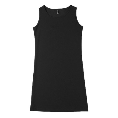 小个子打底背心裙女黑色吊带无袖