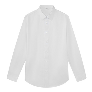 拇指白小衫2025秋季新款男士长袖衬衫初秋休闲加厚竹纤维易打理