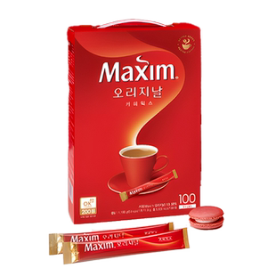 韩国东西食品原味咖啡红麦馨三合一速溶咖啡100条装【临期】