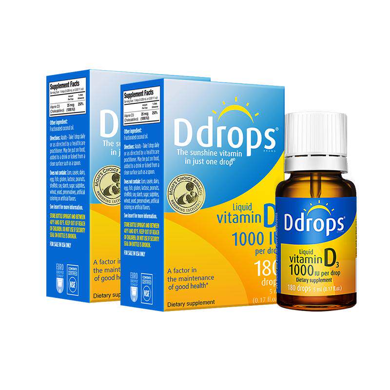 Ddrops滴卓思成人维生素滴剂促钙