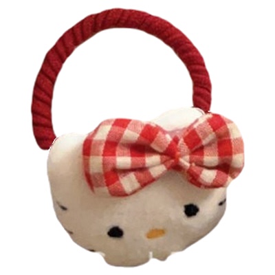 秋冬儿童卡通毛绒猫咪发圈