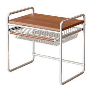 打印机置物架桌面多层复印机放置架办公台面可抽拉A4纸收纳架子