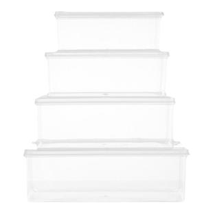 保鲜盒食品级透明塑料大号收纳盒厨房塑料盒冰箱专用盒子商用带盖