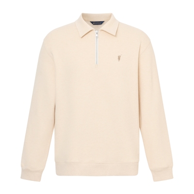 POLOWALK男式卫衣2025秋季新品时尚简约翻领男装套头长袖上衣