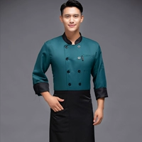 Зеленый топ + фартук