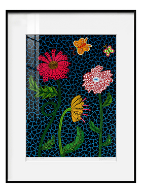 草间弥生版画日本现代艺术抽象画