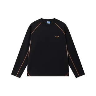 江南先生NewJNXS7A抗菌速干防螨宽松上衣撞色拼接长袖T恤情侣款春