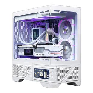 瓦尔基里VK03M机箱海景房双曲面360水冷散热MATX背插电竞台式电脑