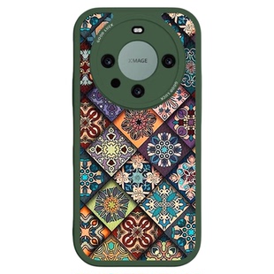 五彩图腾适用华为mate80pro手机壳70新款P80女mate60国风小羊皮40荣耀200挂绳100复古高级50防摔30套nova14