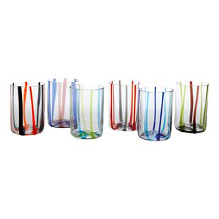[清仓]意大利进口zafferano家用水杯创意杯子简约牛奶果汁条纹杯