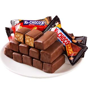 果仁花生夹心巧克力架能量棒士力长条批发喜糖年货充饥糖果小零食