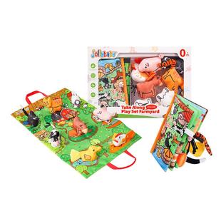 jollybaby立体布书礼盒婴儿早教益智玩具新生儿礼物见面礼0-1岁