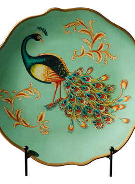 创意摆件家用摆盘挂盘陶瓷装饰品