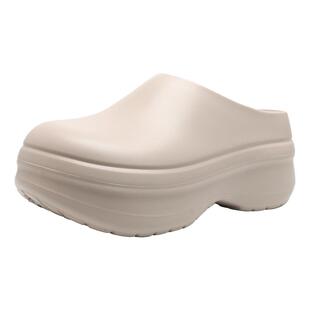 厚底厨师鞋穆勒鞋包头半拖鞋eva增高居家外穿软底防滑男女情侣款