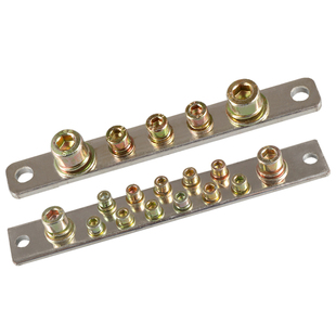 零线端子排紫铜加厚5孔7孔10位铜条配电箱零线排零地排接线端子