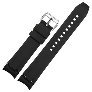 适配西铁城手表带 光动能男表胶带潜水表BN0193 BN0196硅胶表带男