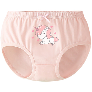 儿童内裤女童全棉a类小女孩纯棉宝宝中大童三角四角平角短裤不夹p