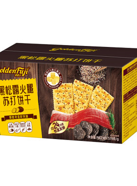 金富士黑松露火腿苏打饼干519g
