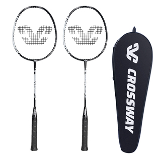 克洛斯威官方正品铁合金羽毛球拍初学者学生成人训练高弹耐打套装