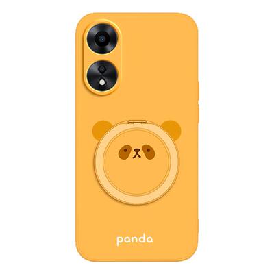 圆脸熊猫适用oppoA58手机壳A58X新款oppo5G硅胶PHJ110opa套oppophj支架支点壳oppa585g防摔男opp女a78软外壳