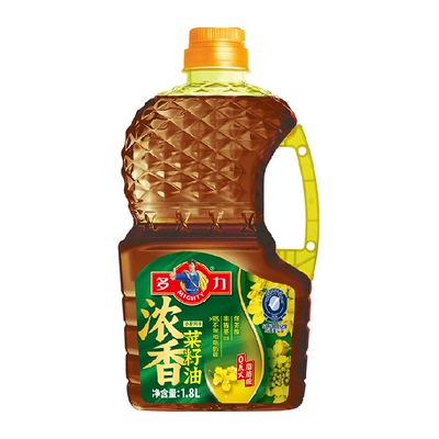 多力低芥酸小榨浓香菜籽油1.8L