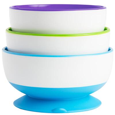 美国munchkin强力吸盘辅食碗