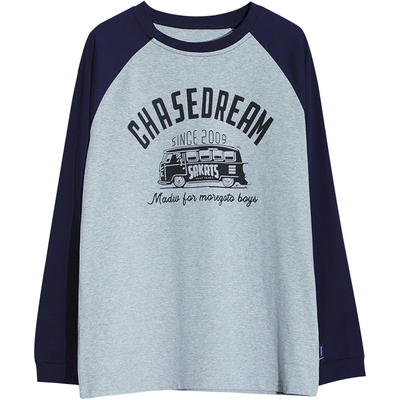 蘑菇兔胖男童长袖T恤春秋款