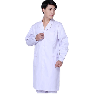 男医师服白大衣 长袖冬装护士服药店工作服口腔工作服ICU大夫大褂