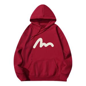 余文乐潮牌欧美风连帽卫衣秋冬季加绒套头纯色宽松休闲黑色外套