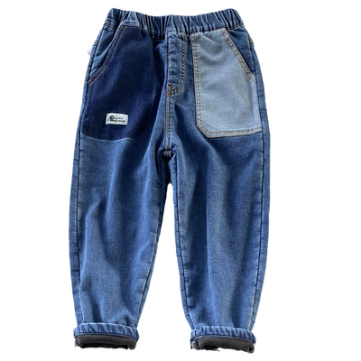 搬迁捡漏/95%高含棉很软的牛仔裤/男宝秋冬加厚绒里长裤