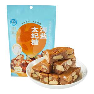 盒马鲜生代购低糖 海盐太妃糖118g 礼盒装扁桃仁杏仁96g袋装太妃