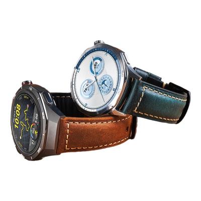 适用华为GT6pro手表带watch5新款watchgt5复古油蜡小牛皮GT4运动GT3/2Pro智能腕表带watch4pro男士gt5高级感
