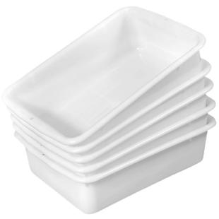 邑珠江酒店收餐具收碗盆安检框洁具筐餐厅塑料养殖长方形盒收纳盒