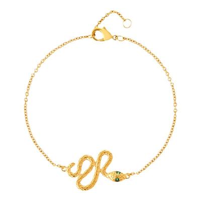 一撇一捺YPYN灵韵蛇影手链金色蛇头吊坠原创设计生肖款饰品首饰