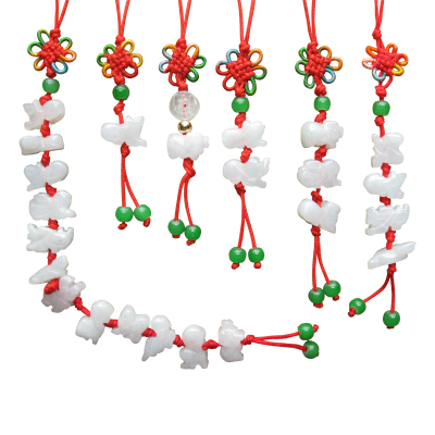 十二生肖吊坠散珠冰种手机绳