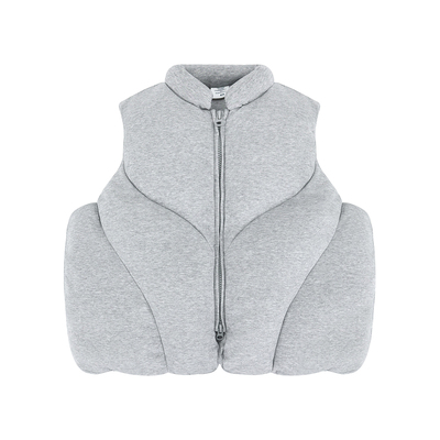 百搭款宽松加厚棉服背心马甲外套