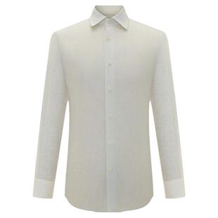 【亚麻】 LAMPO/蓝豹男士长袖衬衣全麻舒适透气休闲衬衫