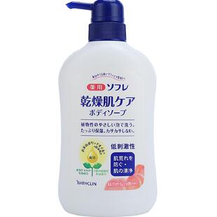 日本进口巴斯克林舒芙蕾草本滋养沐浴露白桃香男女士沐浴乳
