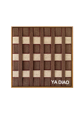 雅调栗子可可diy手工毛线装饰画