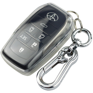 丰田钥匙套透明凯美瑞威飒凌放适用于亚洲狮皇冠陆放威尔法汉兰达