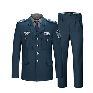 2011式春秋新款物业保安服贡丝锦墨绿色常服套装押运服外套包邮