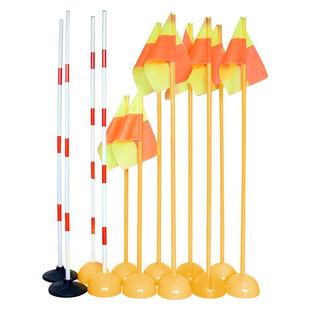 奥匹足球训练标志杆弹簧插地角旗杆绕杆蛇形跑绕杆障碍物角旗装备